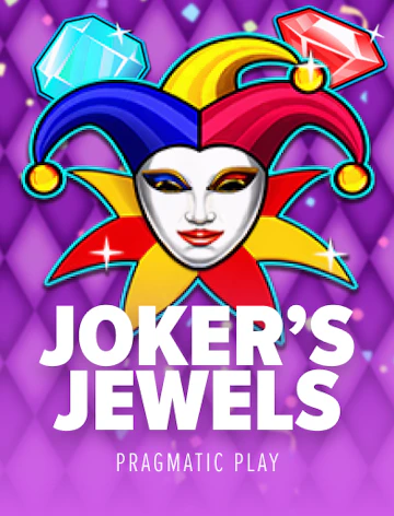 Ficha de Joker’s Jewels: una máscara de arlequín con gorro de colores y dos gemas sobre fondo violeta.